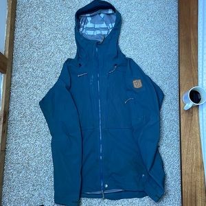Fjallraven Keb Eco Shell jacket, size small, grey